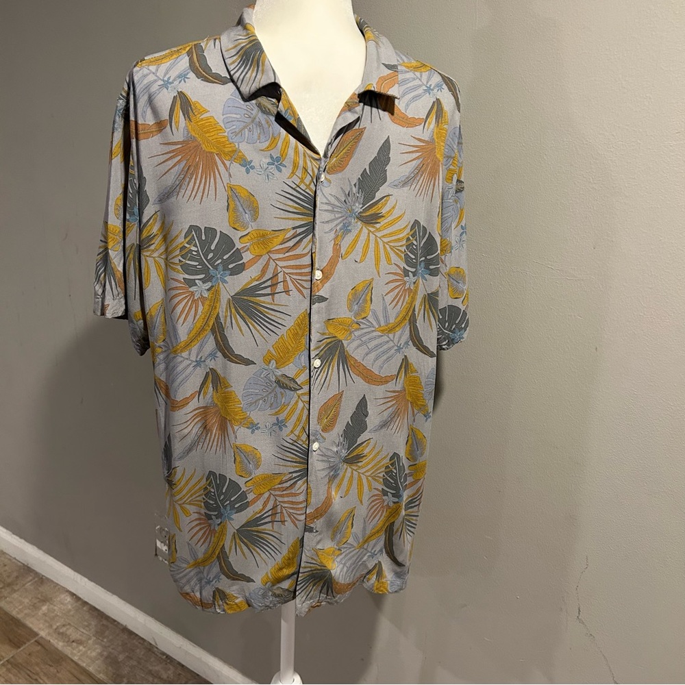 Cactus Man Ricky Singh Plant Button Shirt Short Sleeve Monstera XL